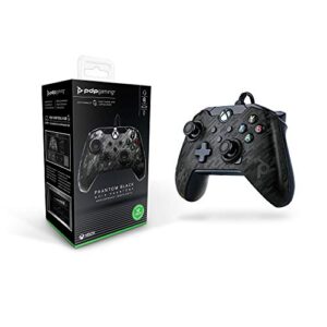 PDP Gaming Wired Controller: Phantom Black - Xbox One