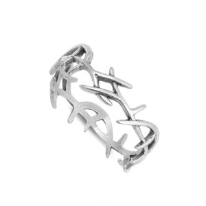 Eternity Thorn Tree Vine Branch Ring New .925 Sterling Silver Band Size 9