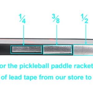 SummerHouse 1/4 × 197 Inch Squash Tennis Racquet Pickleball Paddle Racket Head Lead Tape Foil Excellent Adhesive Weight Lead