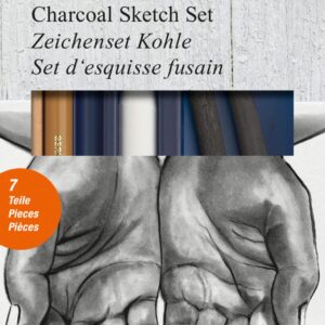 Faber-Castell Charcoal Sketch Set - 7 Piece Charcoal and Pastel Art Supplies Set