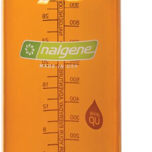 Nalgene Tritan Wide Mouth BPA-Free Water Bottle, Clementine, 32 oz