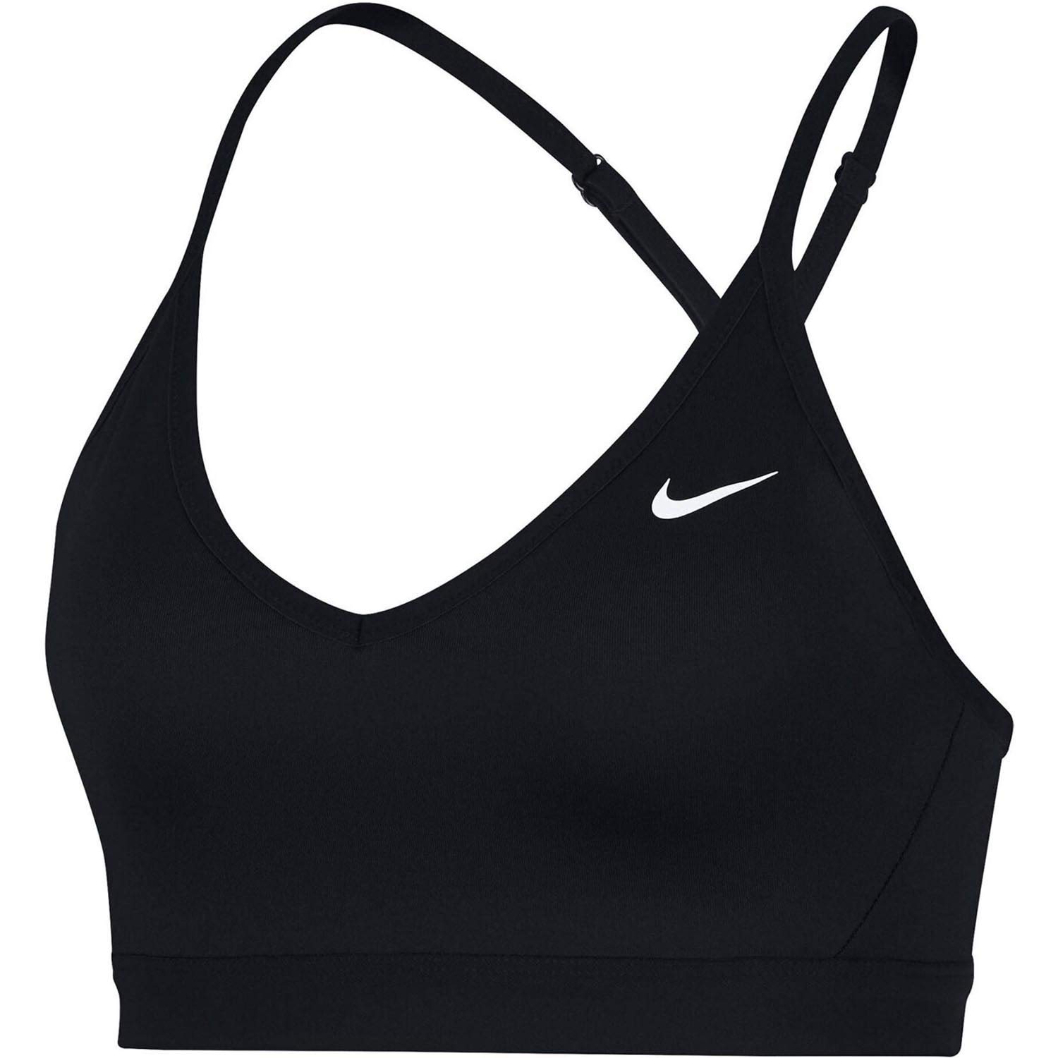 Nike Women's Dri-Fit Indy Training Bra (Black, Small)