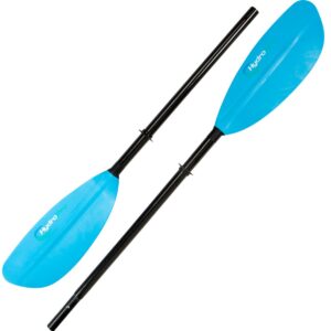 hydropro 220 cm carbon fiber kayak paddle, blue