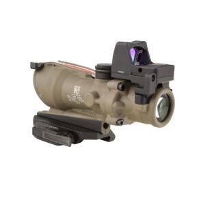 Trijicon 4x32mm ACOG Dual Illumination Red Crosshair Reticle with 3.25 MOA RMR Sight Flat Dark Earth Optics