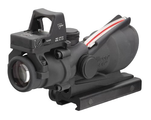 Trijicon 4x32mm ACOG Dual Illumination Crosshair .223 Reticle with 3.25 MOA RMR Sight Black Optics