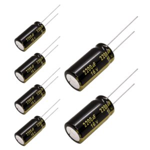 Replacement for 6 pcs Panasonic FM Series Capacitors 16V 2200uf Low Impedance