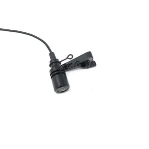 Black Omni-Directional Tie Clip Lapel Lavalier Microphone for Audio-Technica