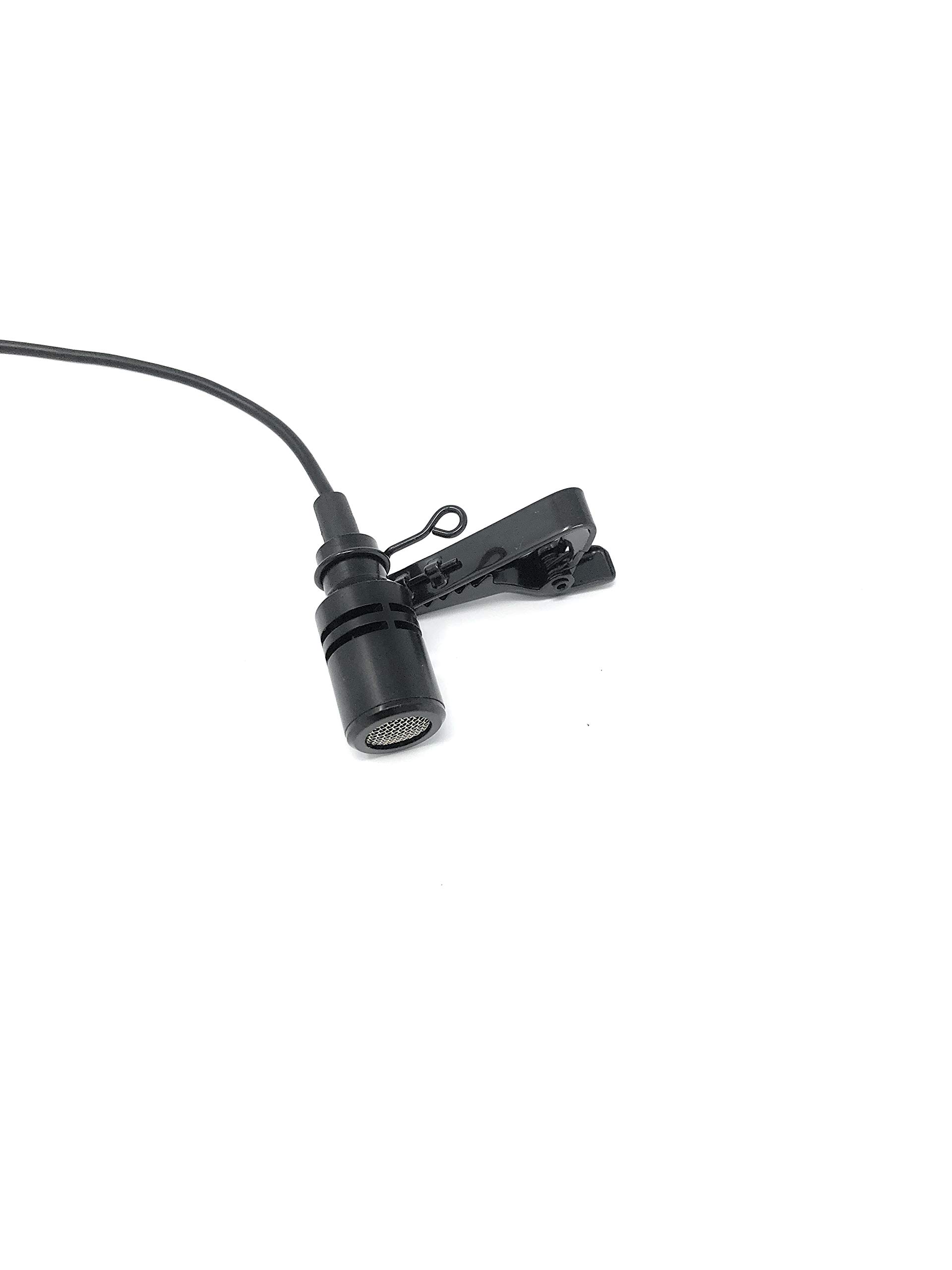 Black Omni-Directional Tie Clip Lapel Lavalier Microphone for Audio-Technica