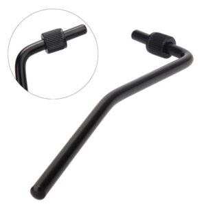 6mm/0.24" Guitar Double Tremolo Arm Whammy Bar Compatible for Floyd Rose Electric Guitar Tremolo Br idge System Parts, Black (2 Pack)