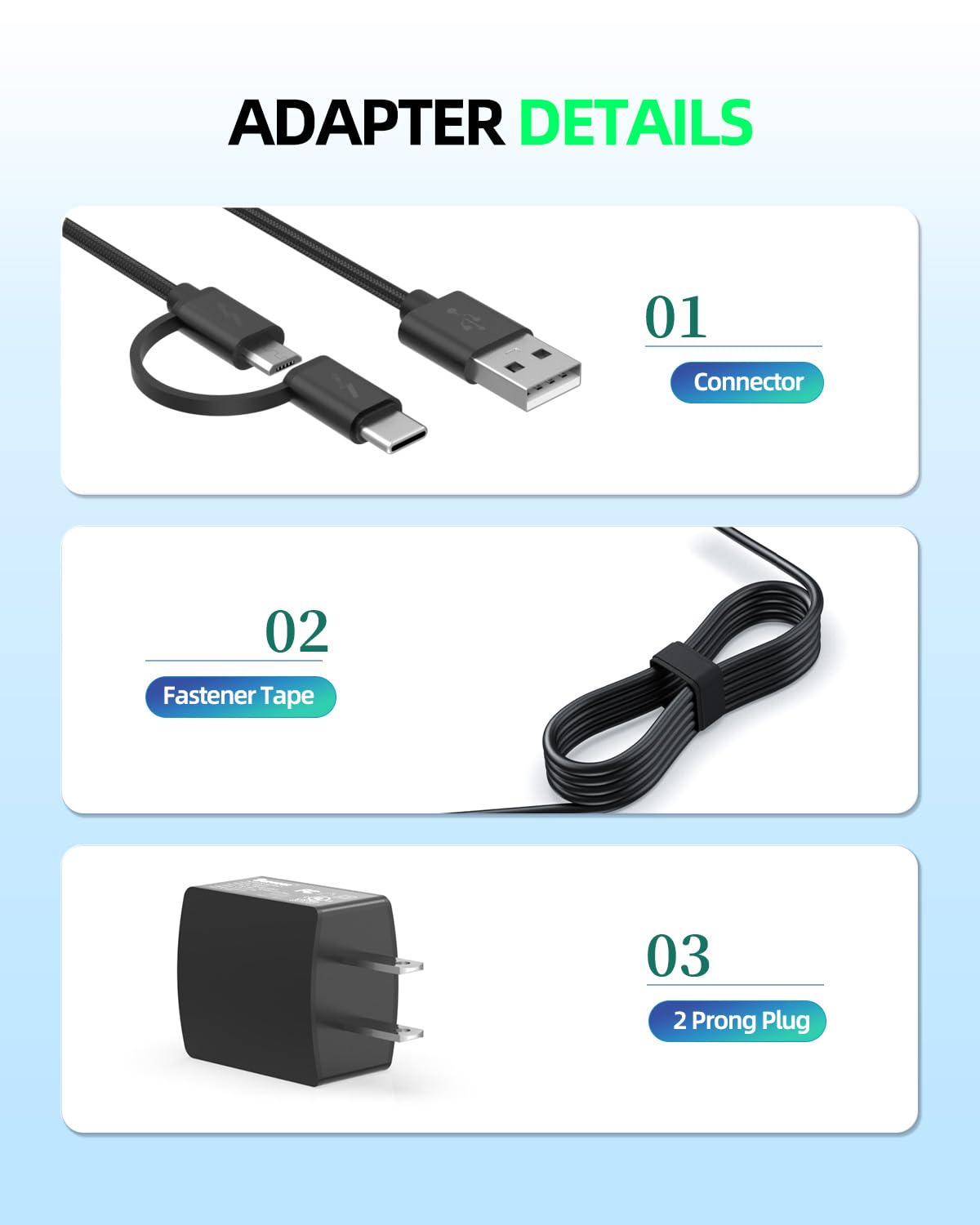 Superer Charger Fit for All Amazon Kindle Fire HD, HDX, Paperwhite, Echo dot, Oasis E-Reader, Adults Kids Edition Tablet Rapid Power Cord Charging Cable