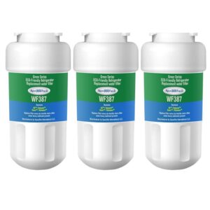 aqua fresh ge mwf refrigerator water filter replacement compatible with ge smartwater mwf, mwfa, mwfp, mwfint, gwf, 46-9991, hdx fmg-1, wfc1201 (3 pack)