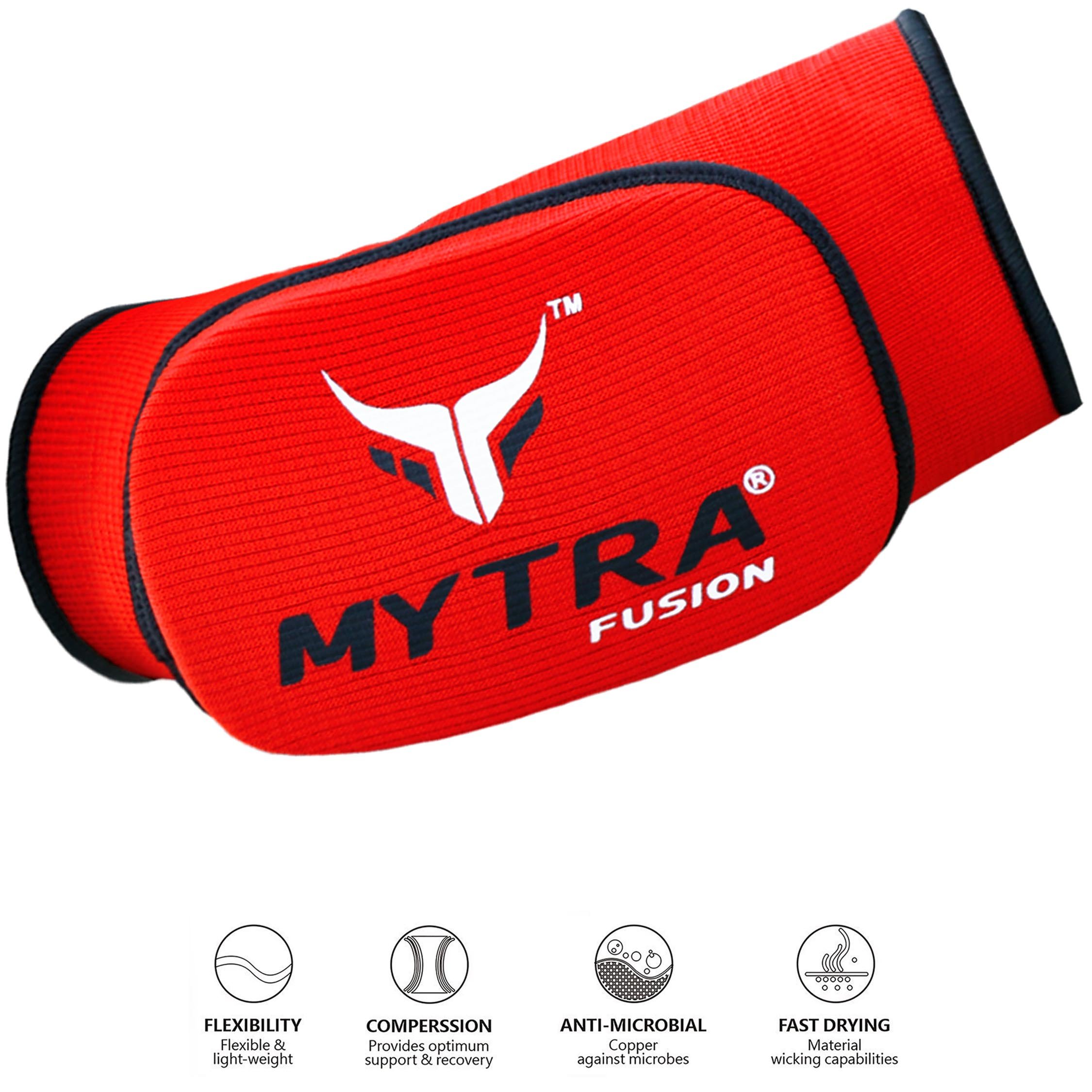 Mytra Fusion Paded Elbow Brace Elbow Protector Arm Protector Farabi Elbow Brace Support injury relief Elasticated Elbow Support Sleeve Tennis elbow Golfers Elbow Injury recovery Elbow Support