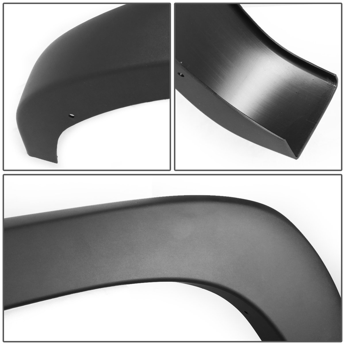 DNA Motoring IF-10010-MBK 4 Pcs OE Style Wheel Fender Flares Compatible with 99-06 Silverado / 07 Silverado Classic 68.4", 78", 69.2", 96" Fleetside Models