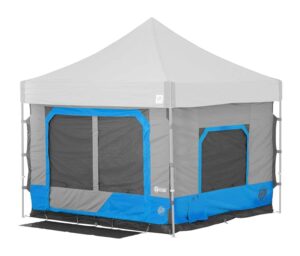 e-z up camping cube 6.4, converts 10' straight leg canopy into camping tent (canopy/shelter not included), splash