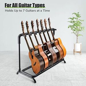 AW 7 Seven Holder Multi Guitar Folding Stand Band Stage Bass Acoustic Guitar Display Rack