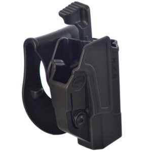 orpaz defense level 2 retention tactical thmub release safety holster, tention adjustment, rotating 360 roto paddle for heckler & koch h&k usp 45, h&k usp 9mm and h&k usp 45 (full size only)