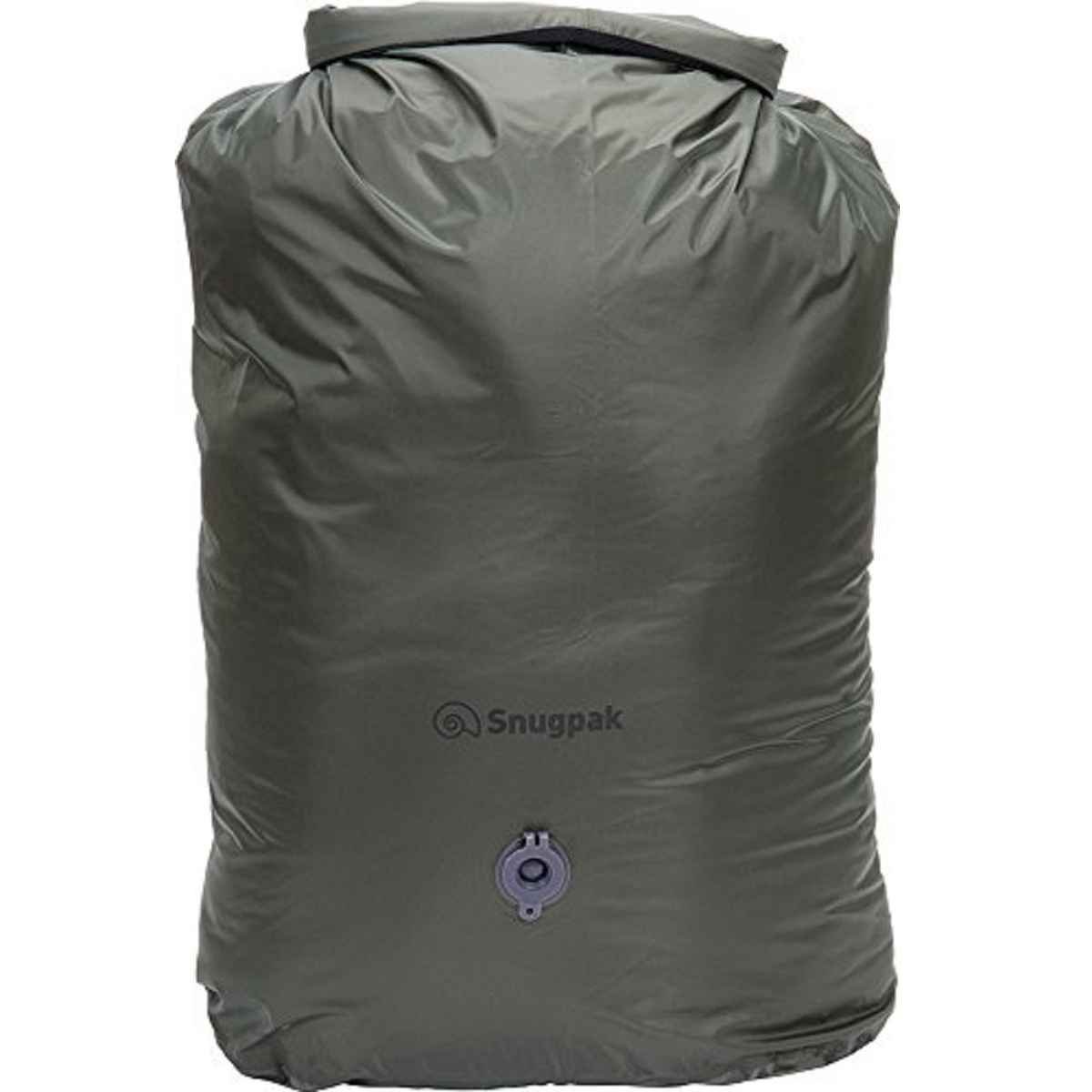 Snugpak Dri-Sak with Air Valve, Waterproof Storage Bag with Roll and Clip Seal, 40 Liter, Coyote