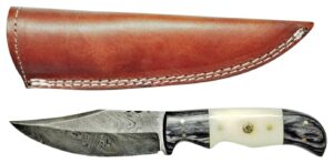 titan international knives damascus steel hunting knife