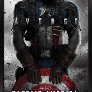 Trends International Marvel - Captain America - The First Avenger - One Sheet Wall Poster, 22.375" x 34", Black Framed Version