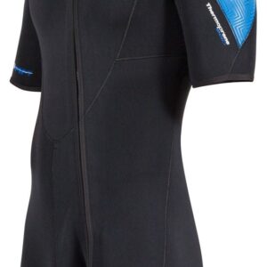 Henderson Men's 3mm Thermoprene Pro Front Zip Shorty Wetsuit, Black/Blue, 6XL