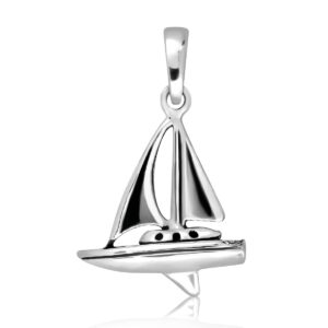 withlovesilver 925 sterling silver yacht sea ship sailboat pendant