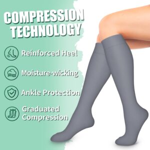 Laite Hebe compression socks,Black+White+Grey,S/M (3 pairs)