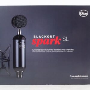 Blue Microphone Blackout Spark SL XLR Condenser Microphone Recording, Streaming, Podcasting, Gaming, Large-Diaphragm Cardioid Capsule, Shockmount and Protective Case