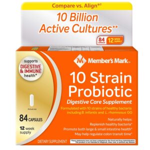 member's mark 10 strain probiotic (84 ct.)