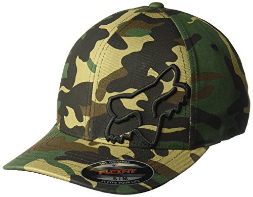 Fox Racing mens Flex 45 Flexfit Hat Baseball Cap, Camo, Small-Medium