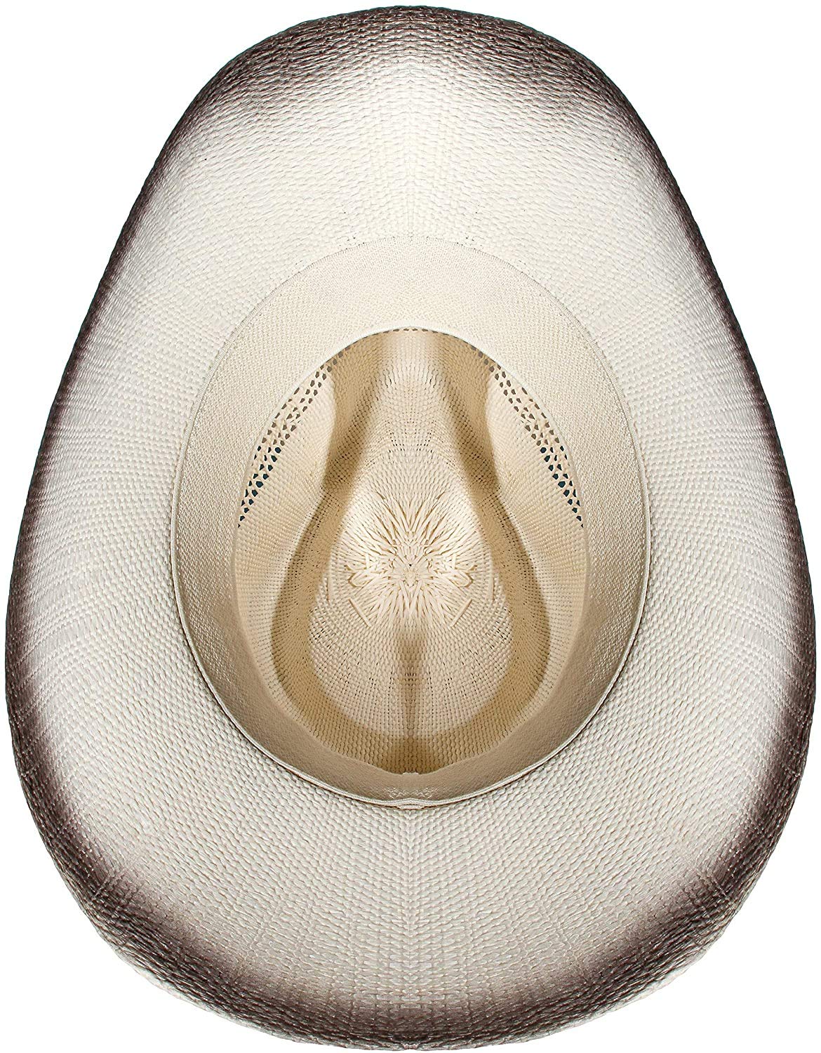 Enimay Western Outback Cowboy Hat Men's Women's Style Straw Felt (Beige/Brown Bullhead)