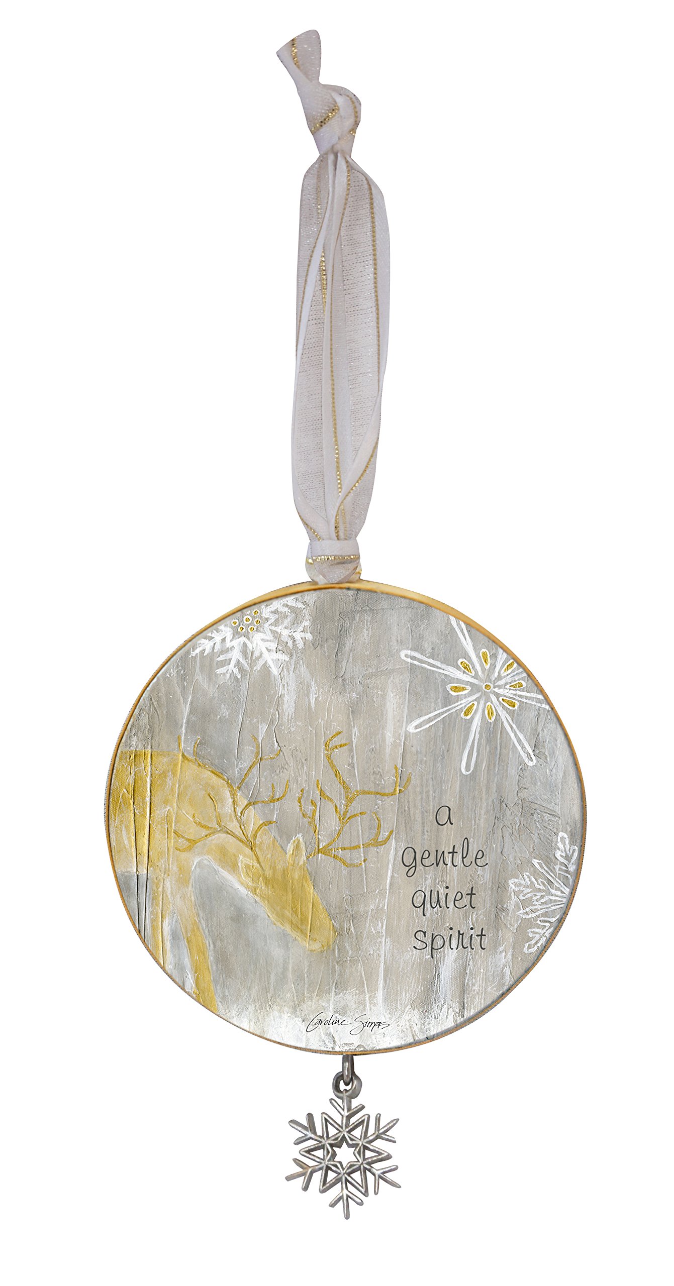 Cathedral Art Gentle Quiet Spirit Ornament, Multi