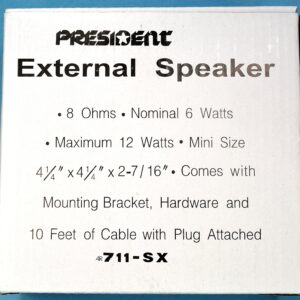 4 Inch 10 Watt External CB Radio Speaker - Workman 711-SX