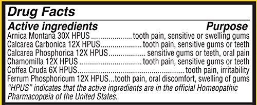 Hyland's Kids Oral Pain Relief Tablets, Natural Relief of Toothache, Swelling Gums, and Oral Discomfort, 125 Count