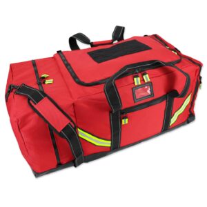 Lightning X Firefighter Premium 3XL Step-In Turnout Gear Bag - Red w/NO LOGO (Customizable)