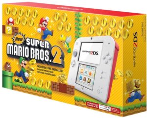 nintendo digital downloads / gametrust nintendo 2ds - scarlet red w/new super mario bros. 2 (game pre-installed) - nintendo wii;gamecube;