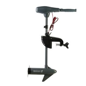 Newport Kayak Series 55lb Thrust Transom Mounted Saltwater Electric Trolling Motor w/LED Battery Indicator (24" Shaft)