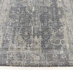 Unique Loom Baracoa Collection Area Rug - La Cabana (5' 5" x 8' Rectangle, Fume Gray/ Brown)