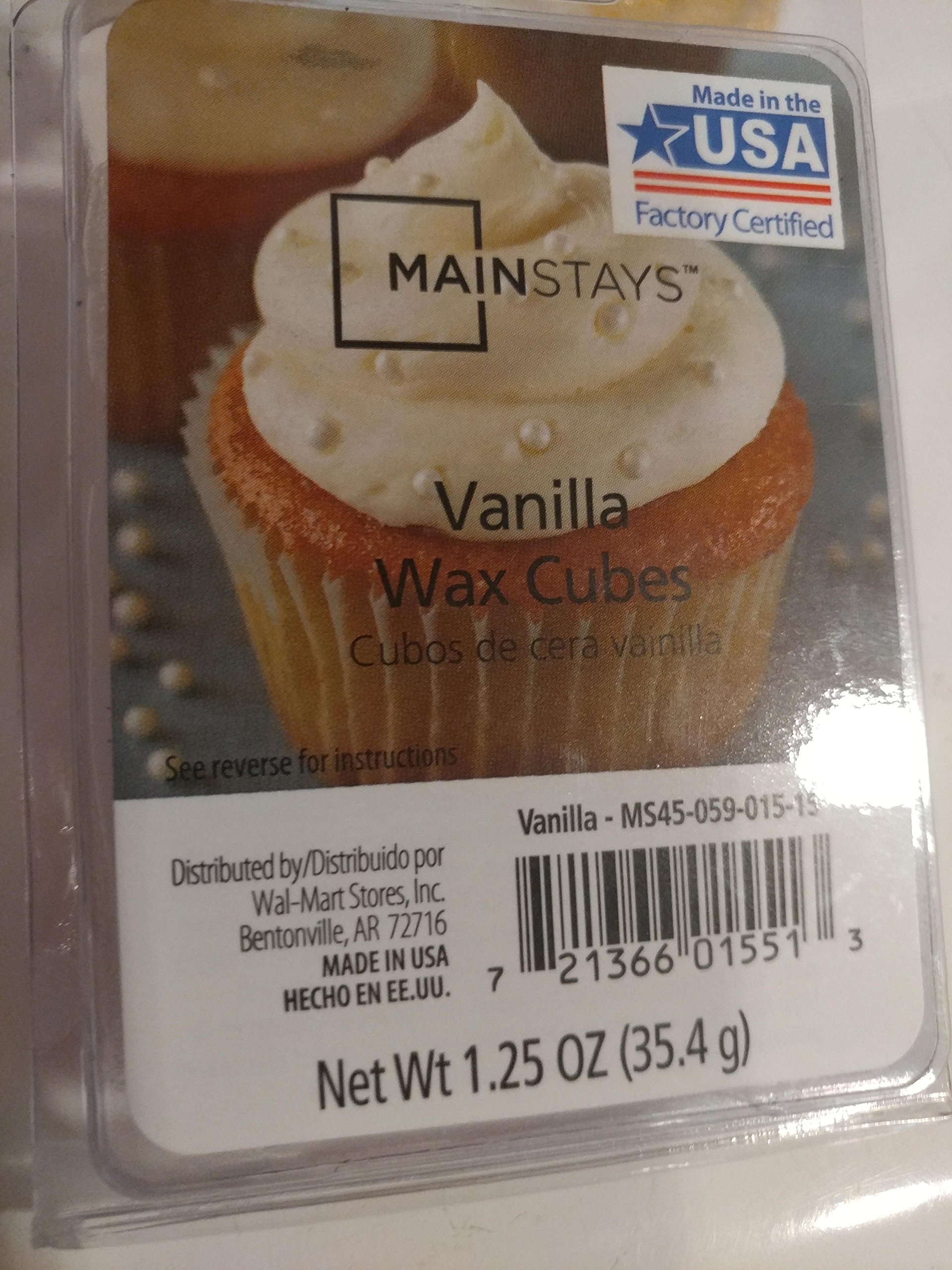 Vanilla Incense Wax 12 Cubes , 2 full packs. Wonderful, best vanilla scent smells like fresh baked vanilla cupcakes