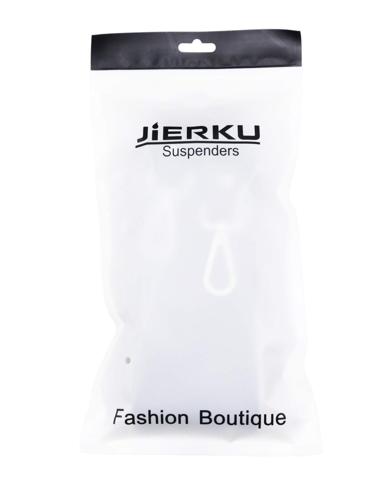 JIERKU Romanlin Mens Suspenders for Work 3 Swivel Hook Clips Y-Back for Groomsmen Leather Black