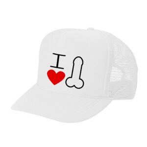 funny hat - i heart pen- cool stylish apparel accessories (white)