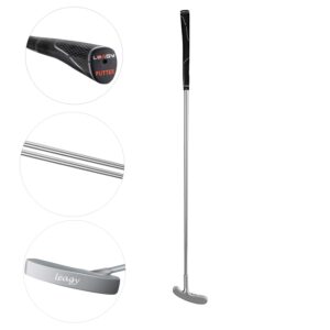 leagy timeless classic golf putter 35" length - putt putt style two-way head and premium rubber grip for male & female right or left handed golfers