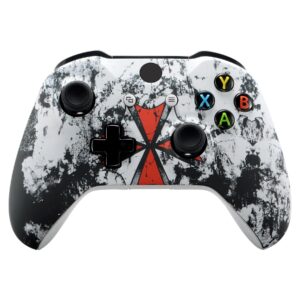 extremerate soft touch grip biological hazard front housing shell faceplate for xbox one x s controller model 1708 - controller not included