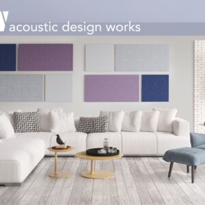 Acoustic Design Works - Mondrian Kit of Acoustic Panels – 73” X 49” X 1”