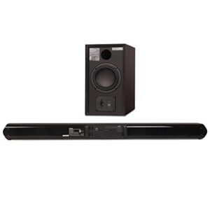 Toshiba TY-WSB600 2.1 Channel Bluetooth Soundbar TV Speaker: Sound Bar with Wireless Subwoofer, HDMI Arc with CEC, Optical, Coaxial, Aux and USB Inputs & Remote Control