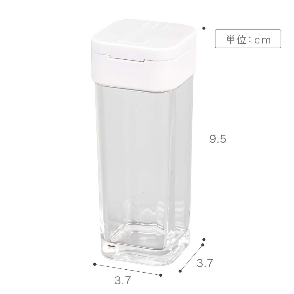 Yamazaki Home Spice Bottles With Rack - Kitchen Pantry Organizer Containers, Steel + Plastic, 1.69 oz. | 50 ml per shaker, Airtight, Lid, No Assembly Req.