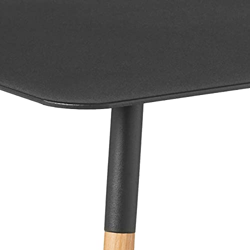 YAMAZAKI home Plain Rectangular Side Table Black,