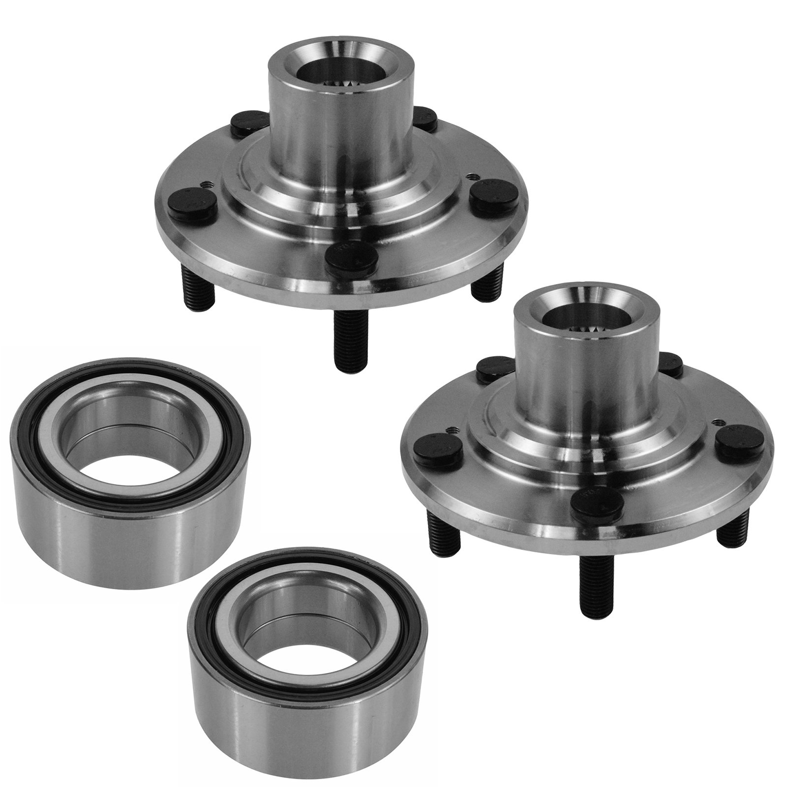 Front Wheel Hub Bearing Kit LH Driver RH Passenger Pair for Accord TSX Crosstour