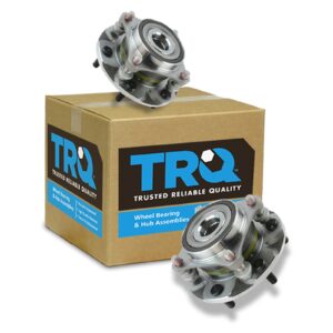 TRQ Front Wheel Hub Bearing Assembly Driver Passenger Pair Compatible with Tacoma 4Runner FJ