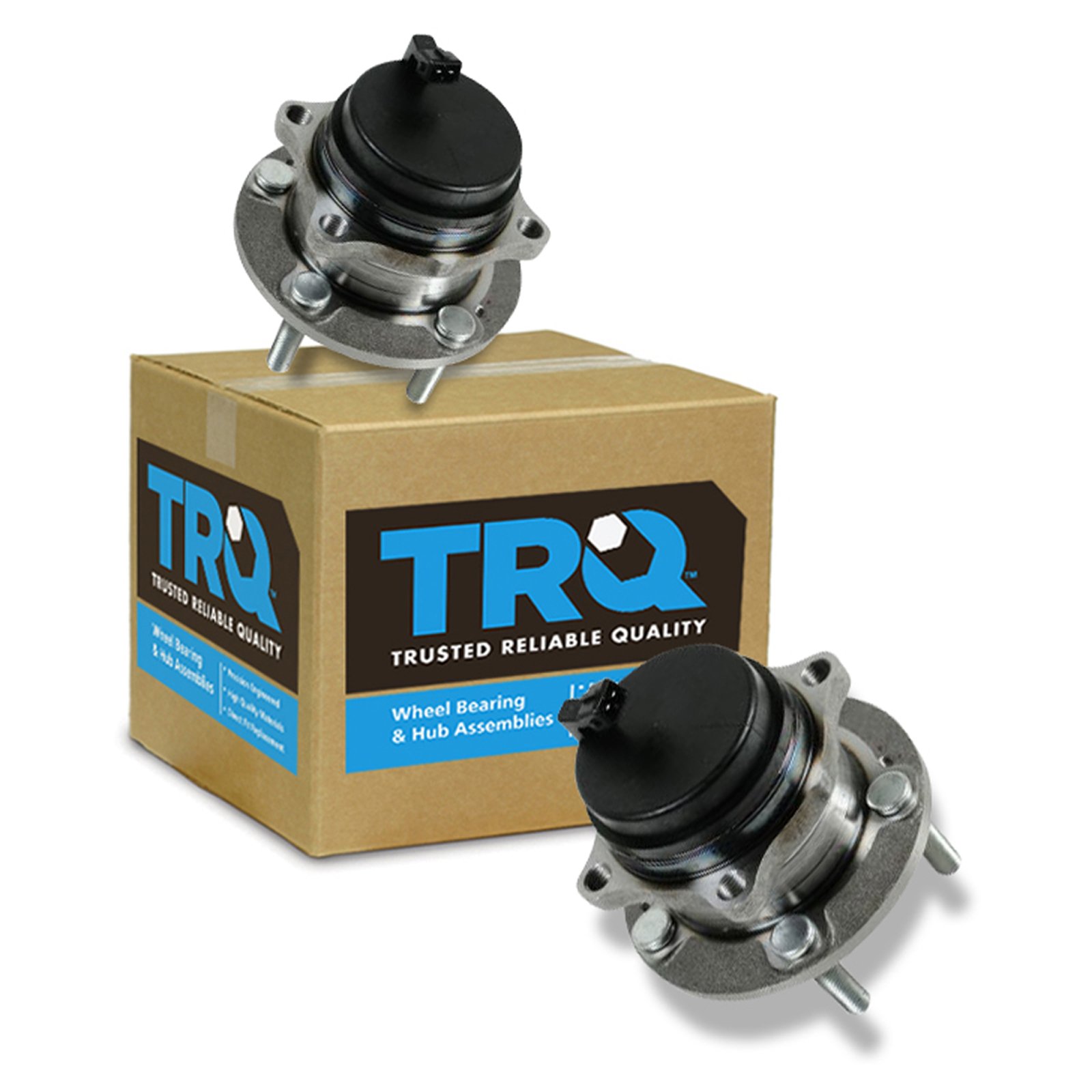 TRQ Rear Wheel Bearing Hub Assembly Pair For Sorento Santa Fe Veracruz