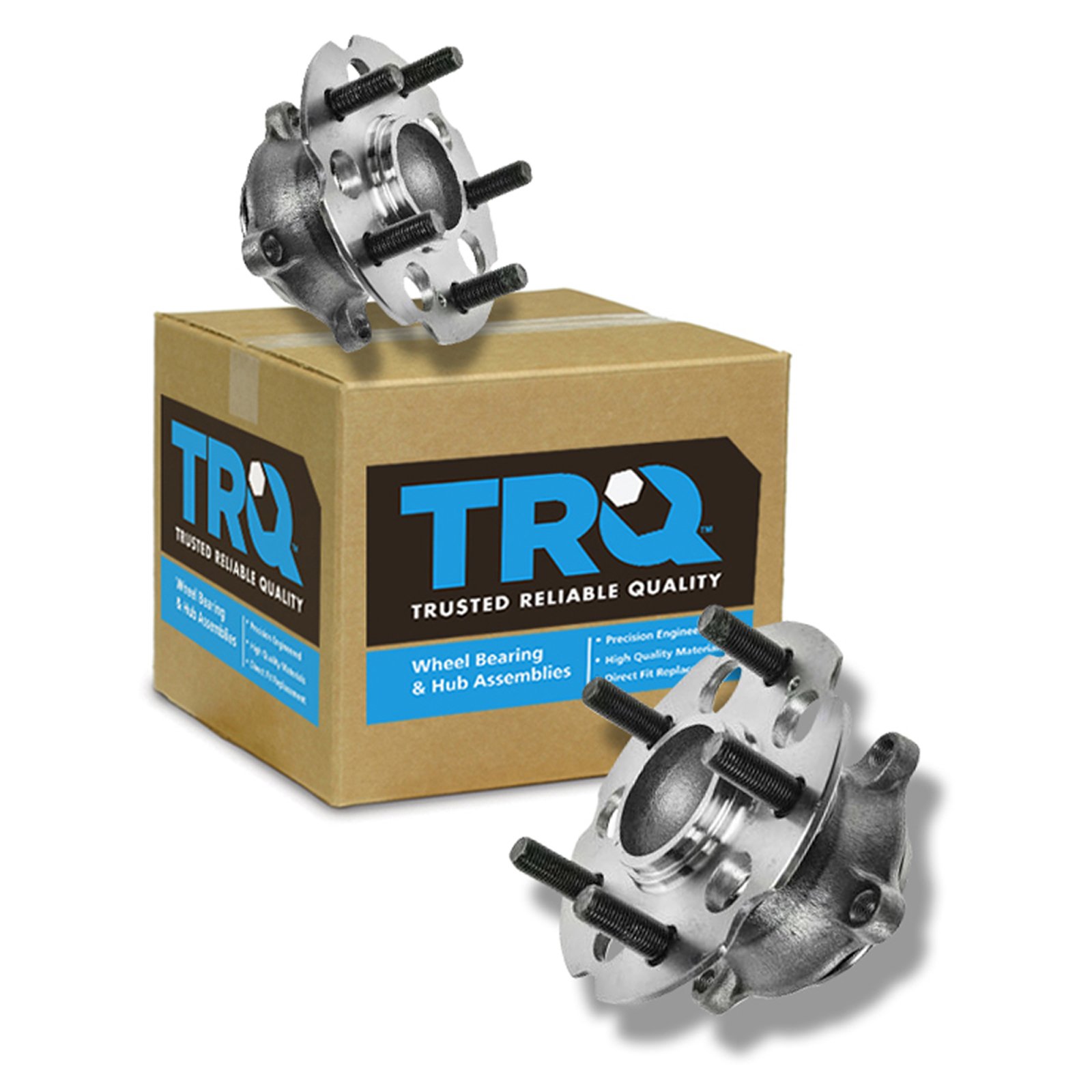 TRQ Rear Wheel Hub & Bearing Pair Set for 05-10 Honda Odyssey